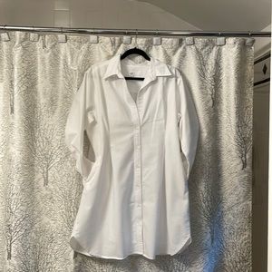 Gap White Mini Shirt Dress